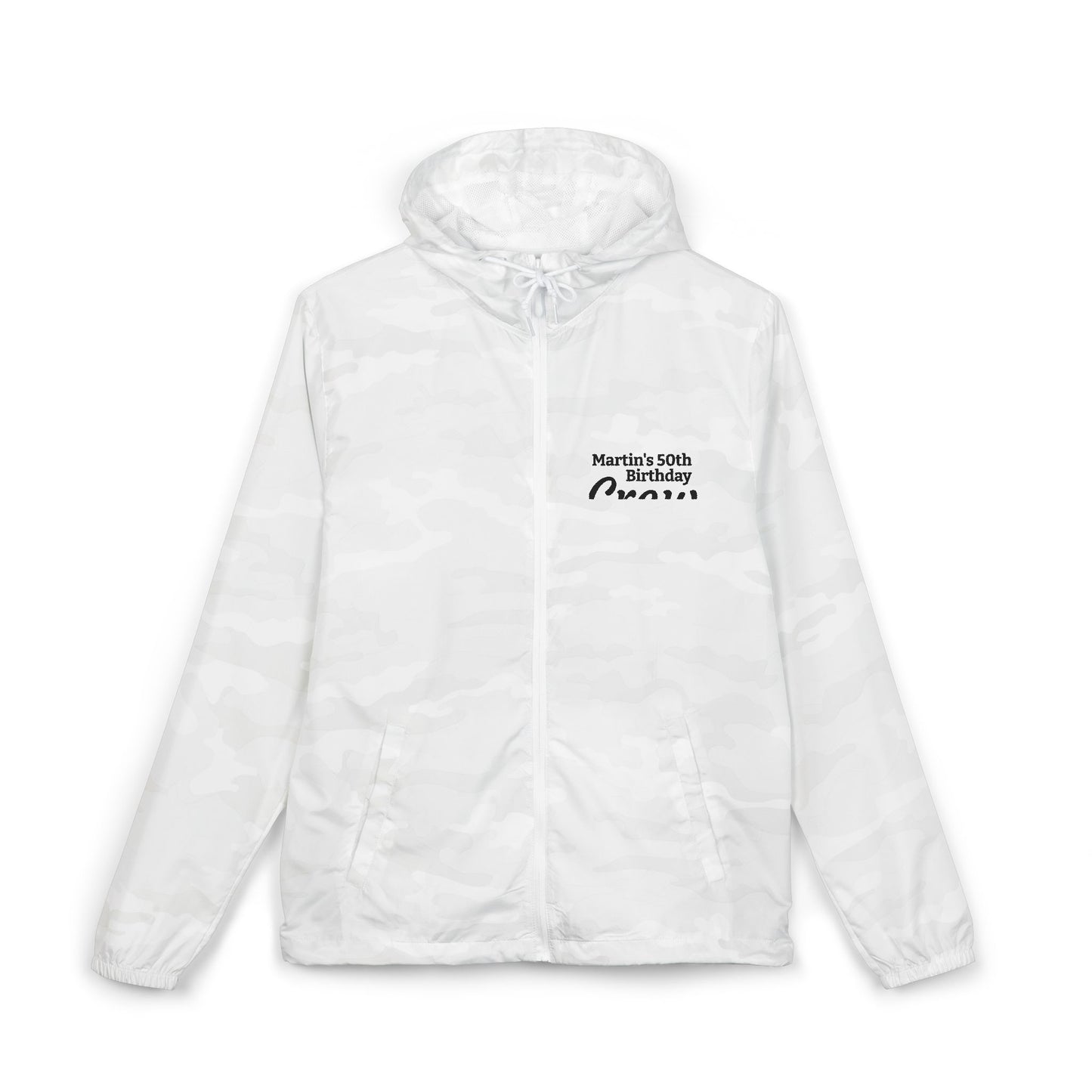 50th Birthday Windbreaker Jacket — "Momma" Script Front Chest
