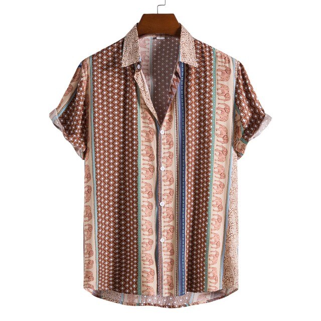 Hawaiian Beach Casual Men's Polyester Shirt