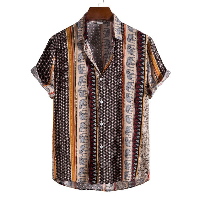 Hawaiian Beach Casual Men's Polyester Shirt