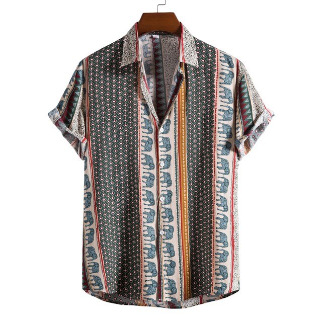 Hawaiian Beach Casual Men's Polyester Shirt